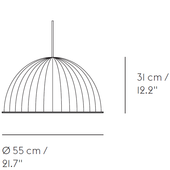 Under The Bell Pendant Suspension Dimensions