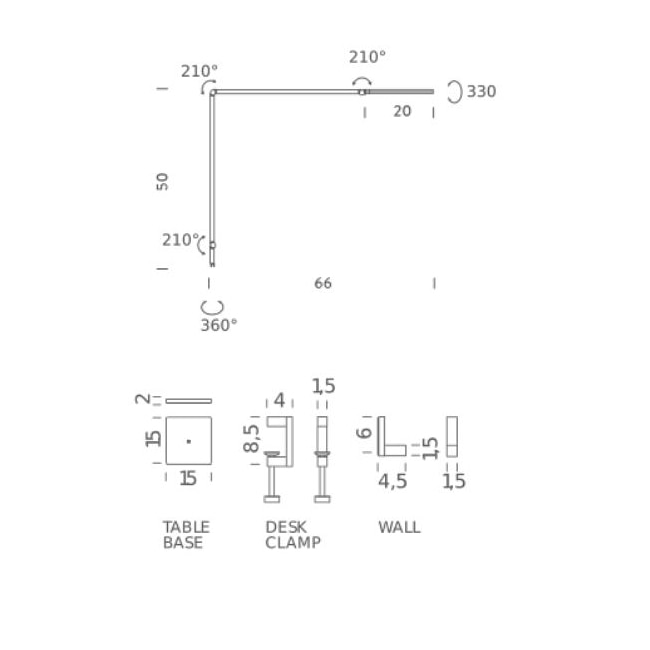 Untitled Linear Table/Wall Dimensions