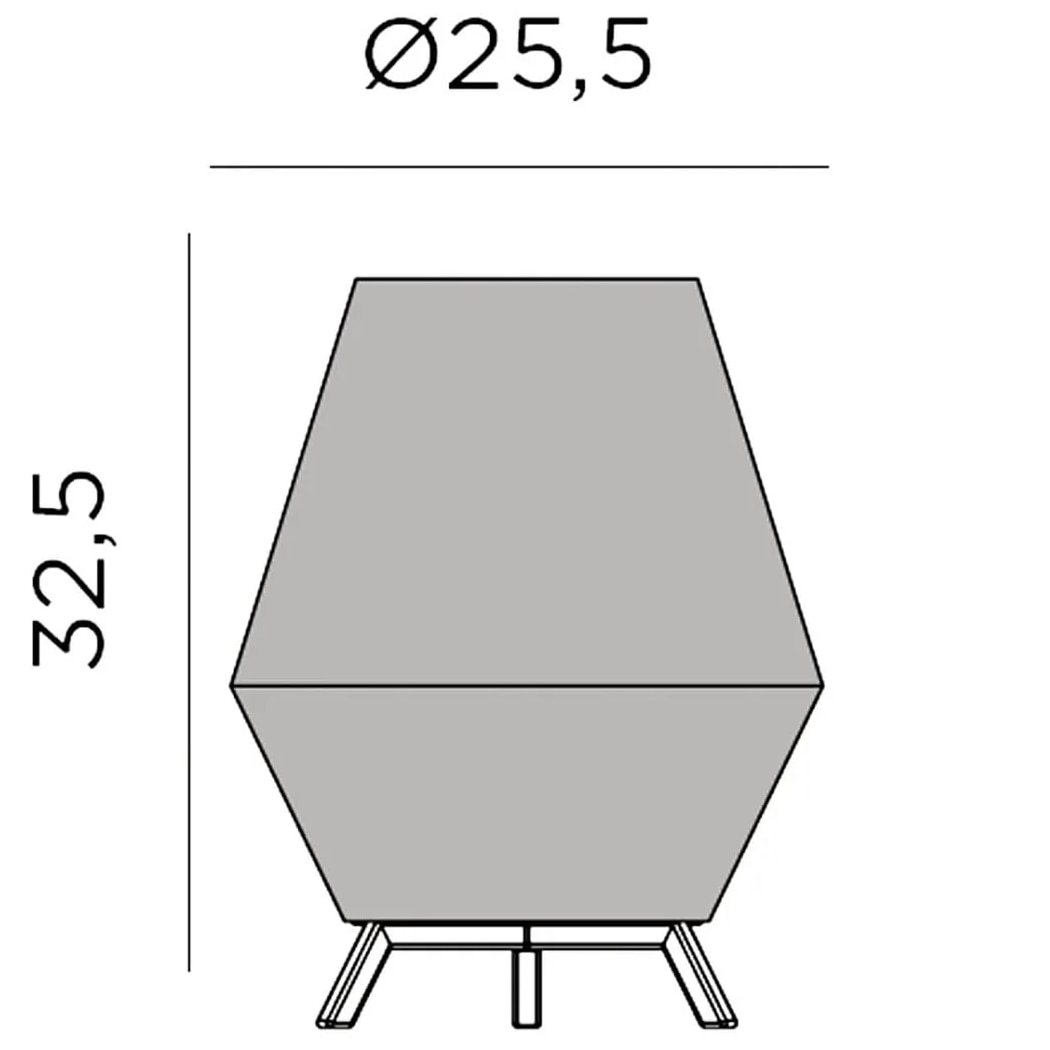 Conta 30 Outdoor Portable Table Dimensions