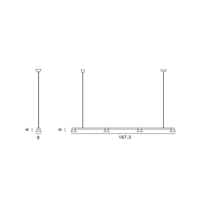 Hat Linear Suspension Dimensions