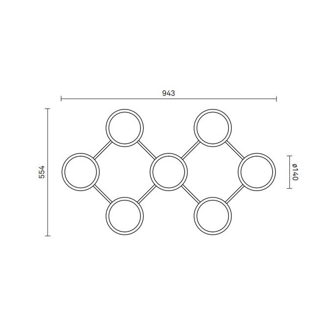 Liila 7 Ceiling/Wall Dimensions