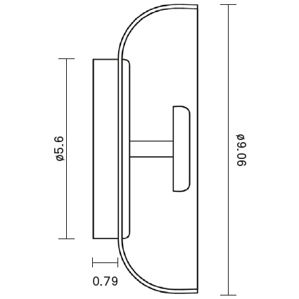 Blossi Ceiling/Wall Dimensions