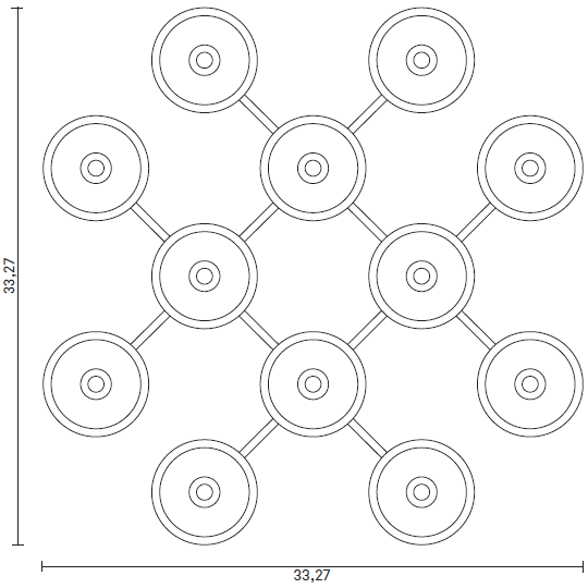 Liila 12 Ceiling/Wall Dimensions