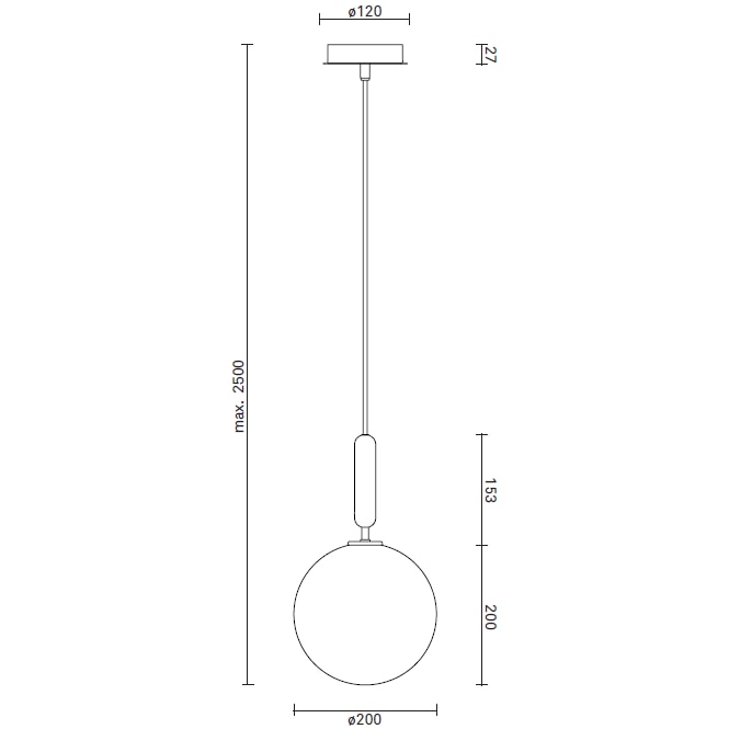 Miira 1 Large Suspension Dimensions