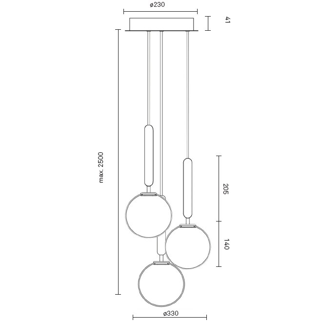 Miira 3 Suspension Dimensions