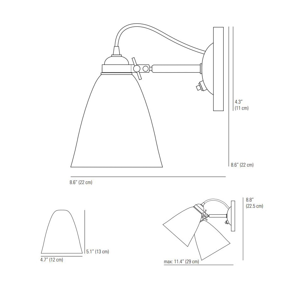 Hector 30 Switched Wall Dimensions