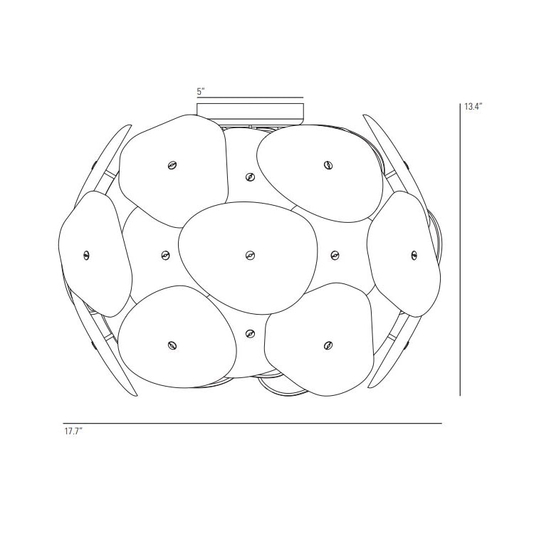 Pebble Ceiling Dimensions