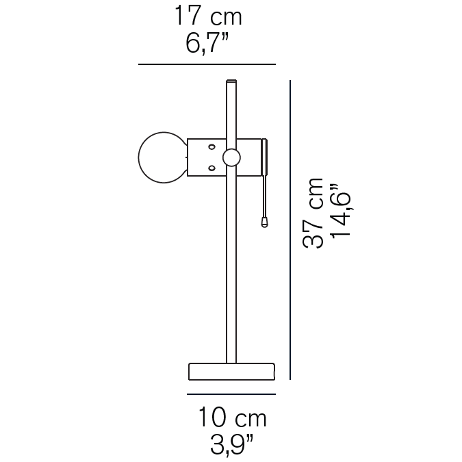 Agnoli Table Dimensions