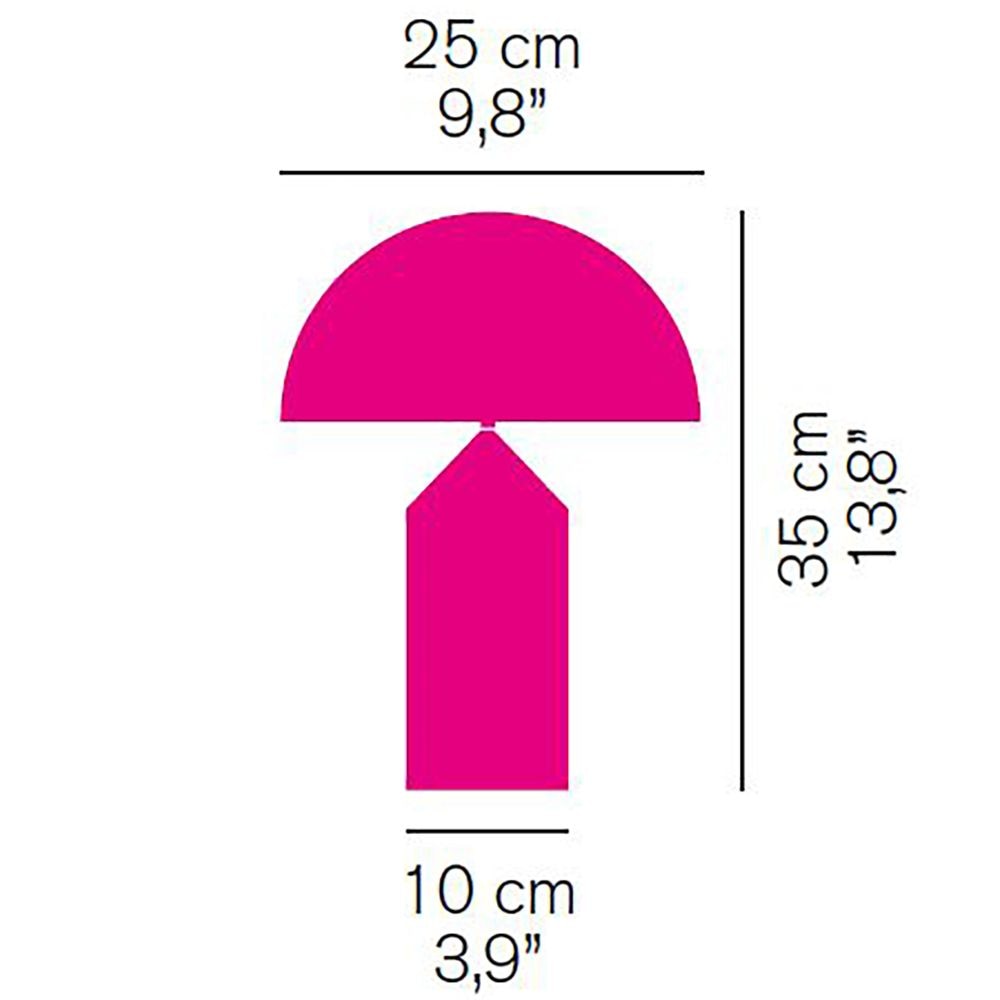 Atollo 238 Table Dimensions