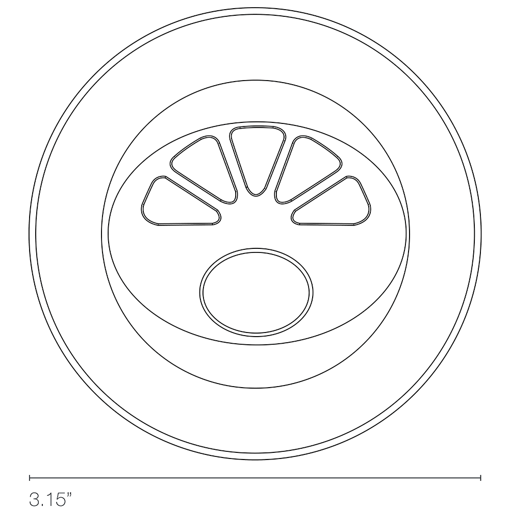 Aquillo Wall With Integral Bezel Dimensions