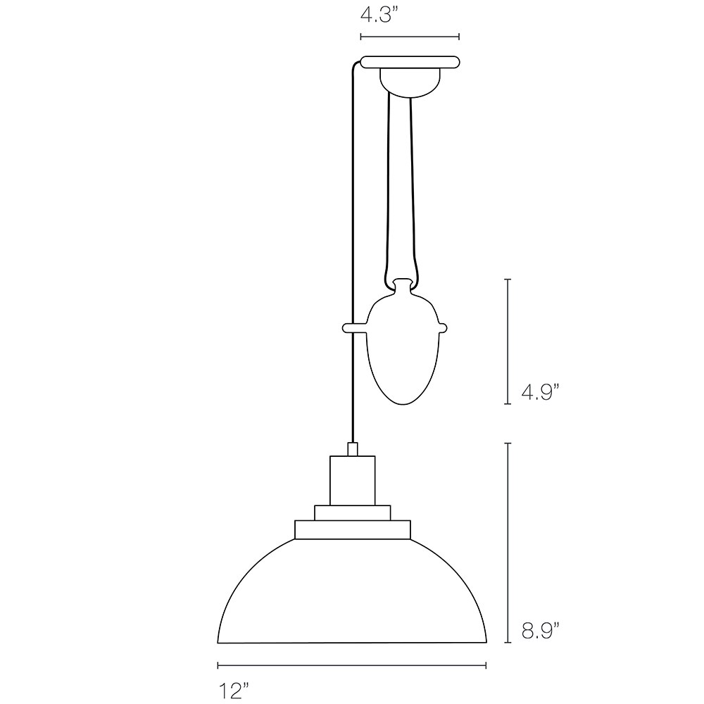 Cosmo Rise & Fall Suspension Dimensions