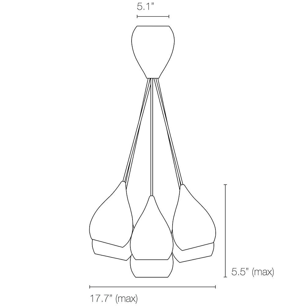 Drop One Suspension Grouping of 6 Dimensions