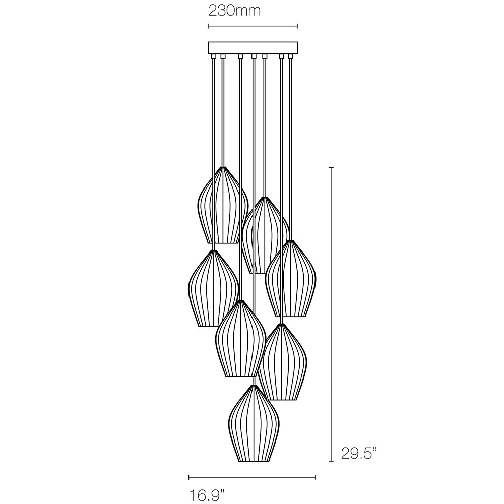 Fin Suspension Grouping of 7 Dimensions