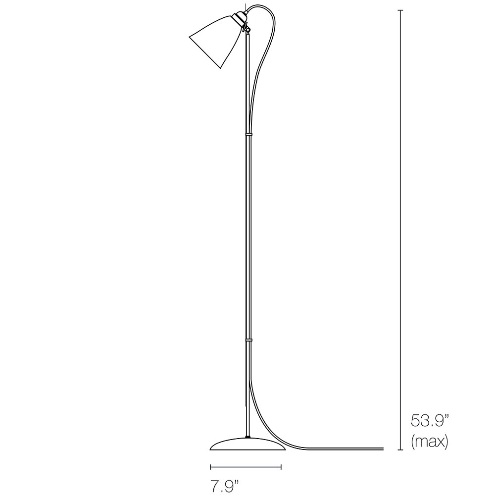 Hector Floor Medium Dome Dimensions