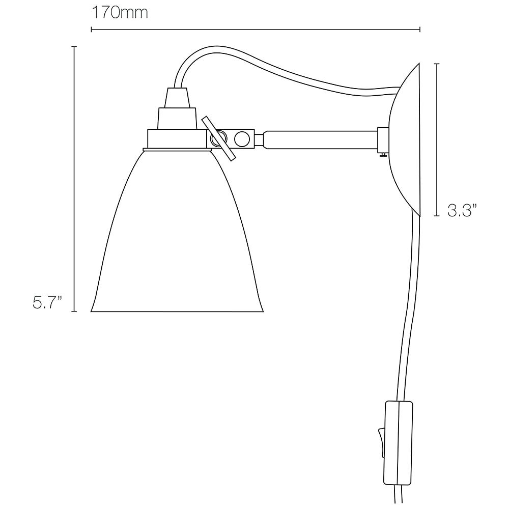 Hector Wall Dome PSC Dimensions