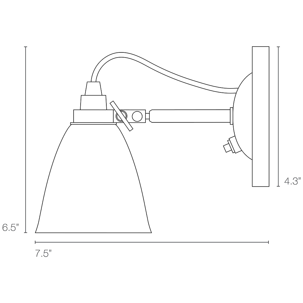 Hector Wall Dome Switched Dimensions