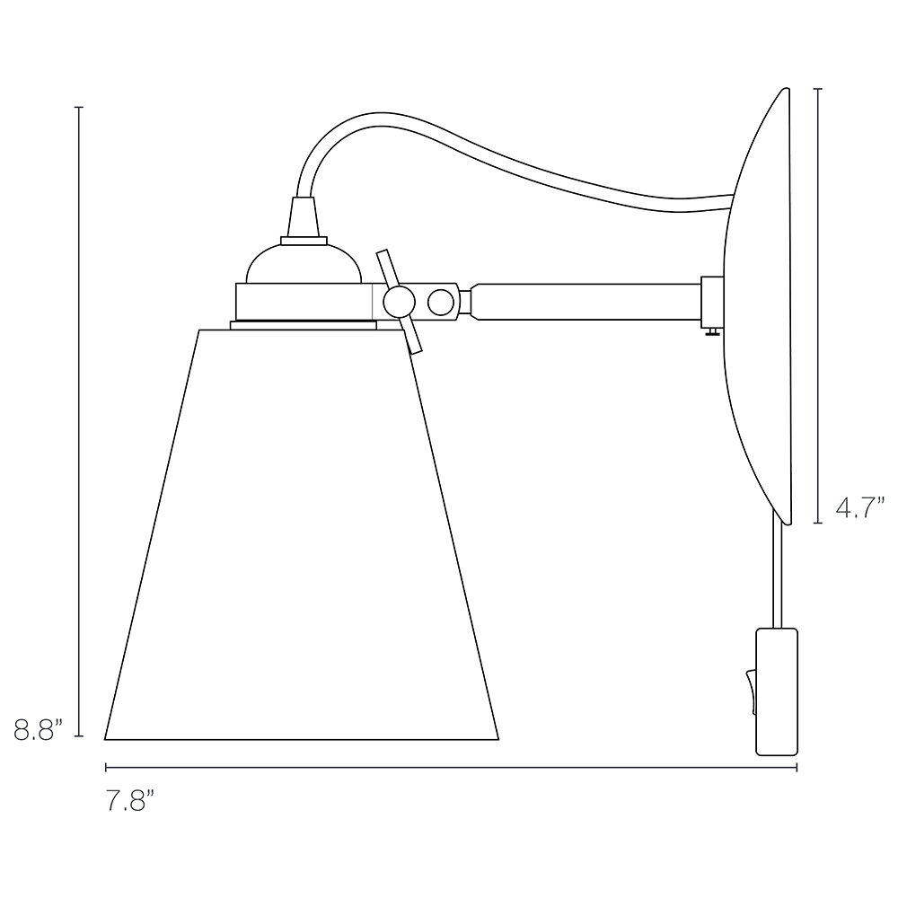 Hector Wall Pleat PSC Dimensions