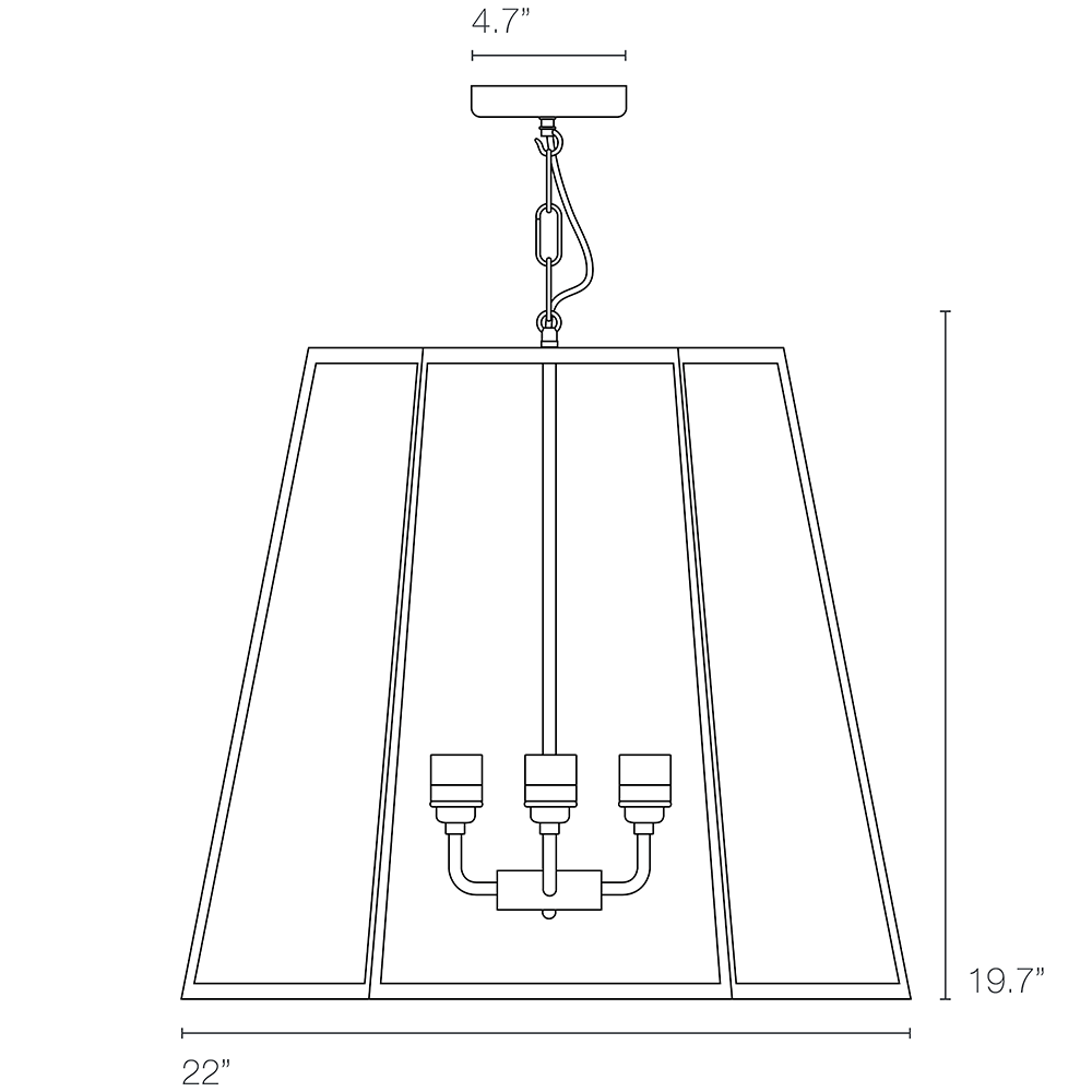 Hex Suspension Extra Large Dimensions