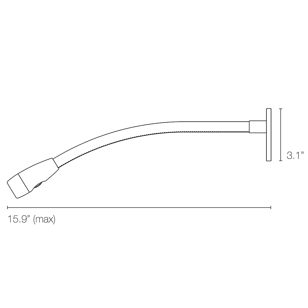 Jet Stream Wall Escutcheon Dimensions