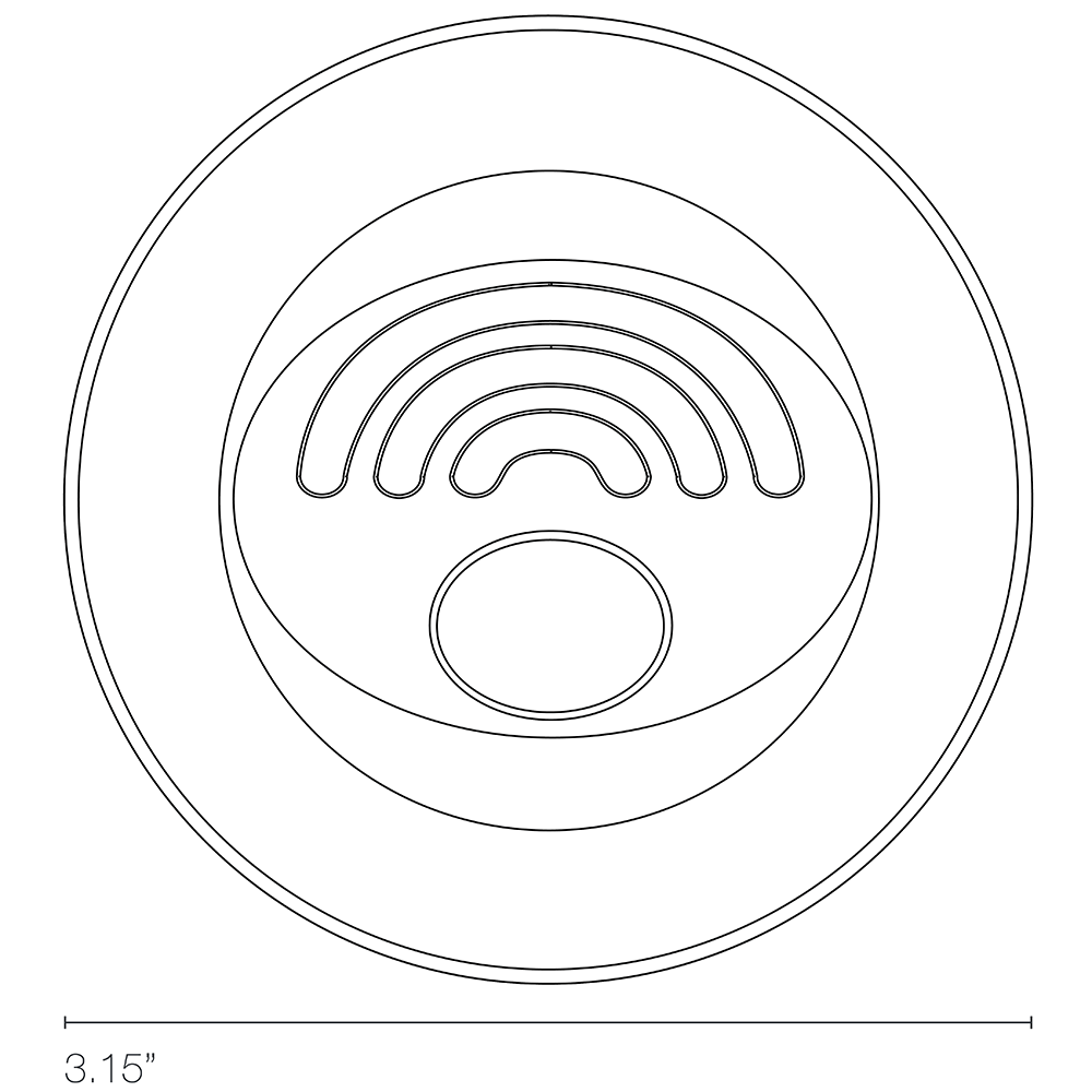 Kona Wall With Integral Bezel Dimensions