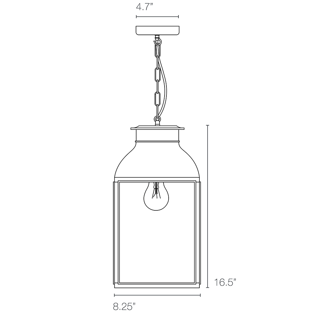 Lantern Suspension Dimensions