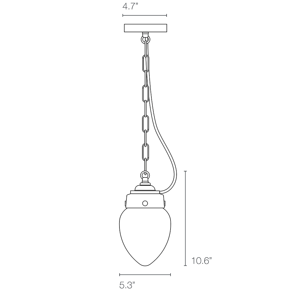 Pine Indoor/Outdoor Suspension Dimensions