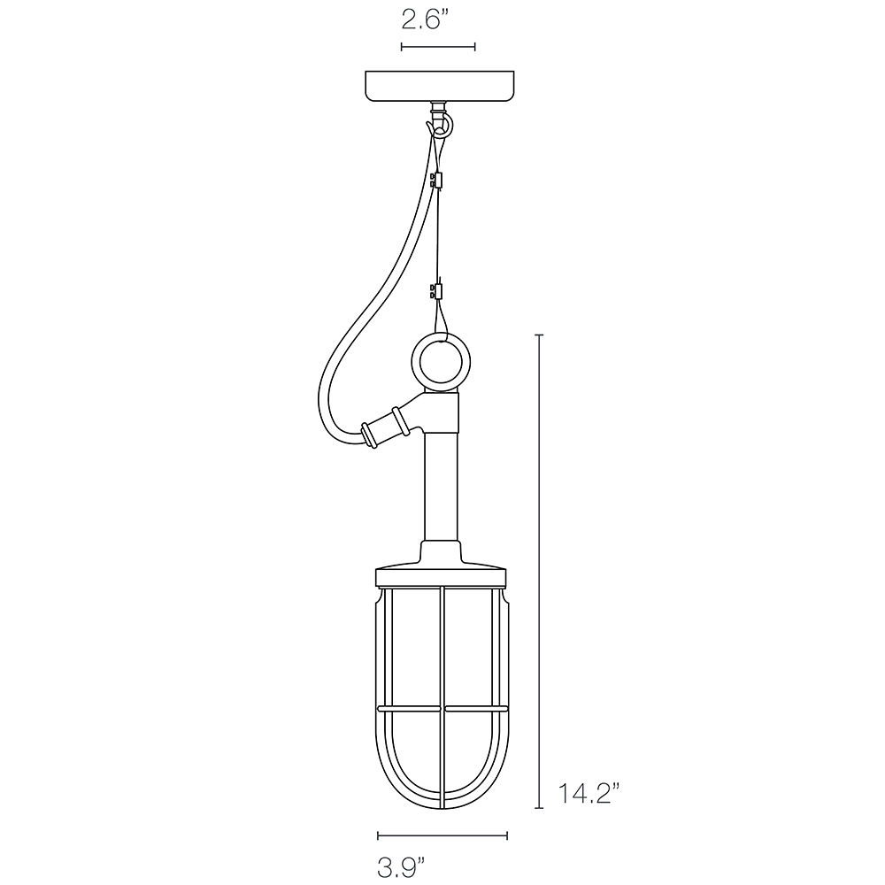 Ship Indoor/Outdoor Suspension Dimensions