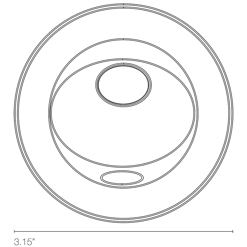 Sirocco Wall II With Integral Bezel Dimensions