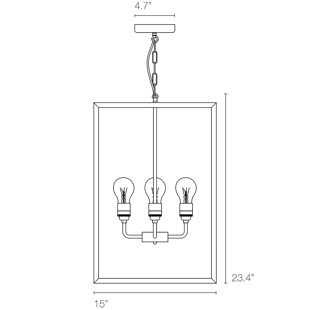 Square Suspension Extra Large Dimensions