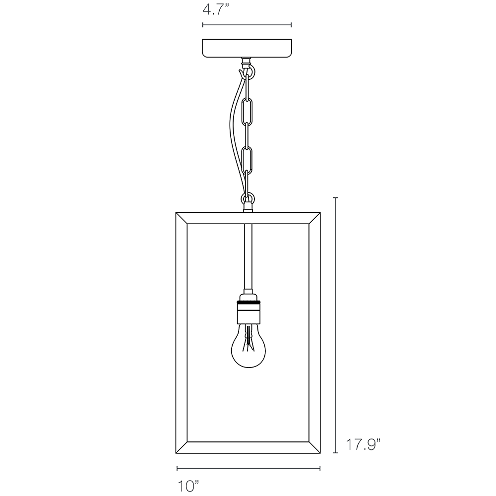 Square Suspension Medium Dimensions