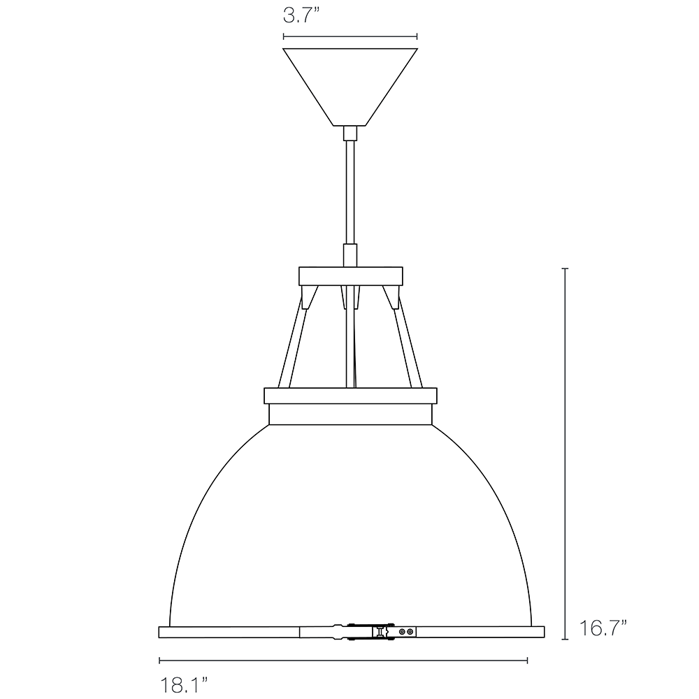 Titan Suspension 3 With Etched Glass Dimensions