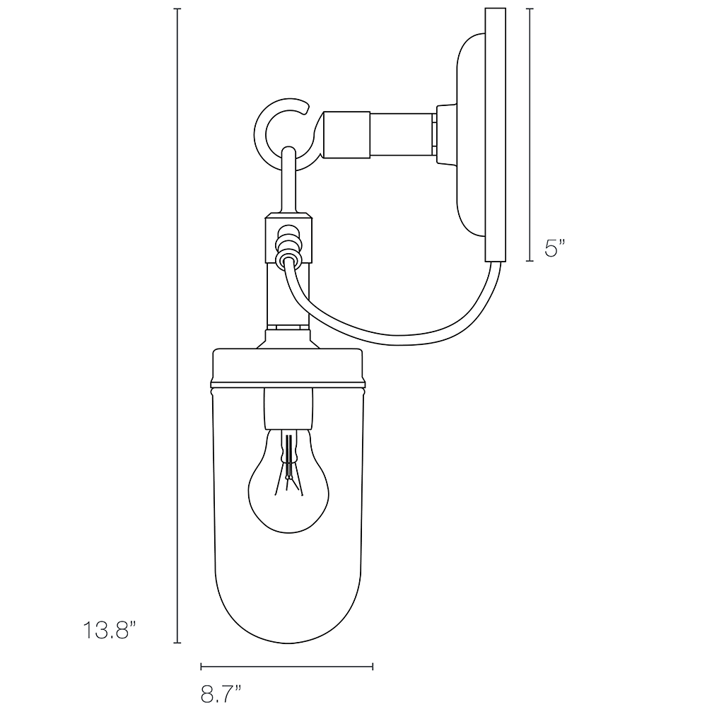 Well Glass Indoor/Outdoor Wall Dimensions