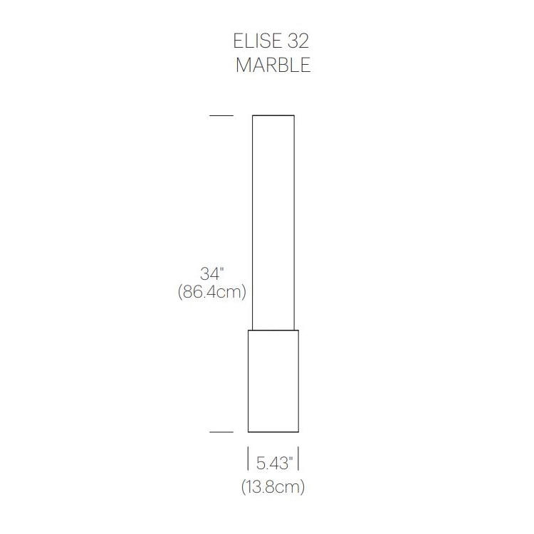 Elise Marble Floor Dimensions