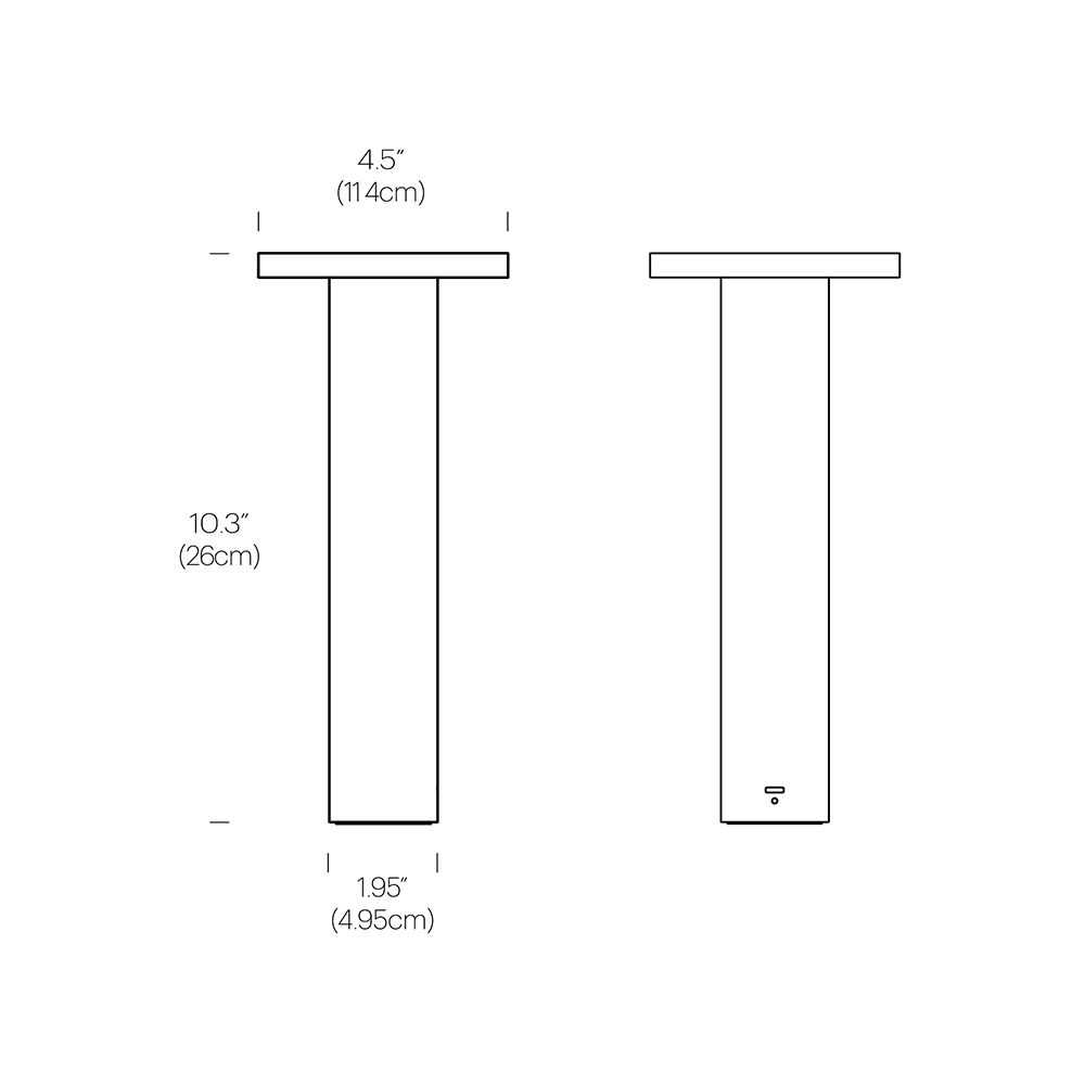 Luci Portable Table Dimensions