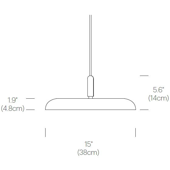 Nivél Pendant Suspension Dimensions