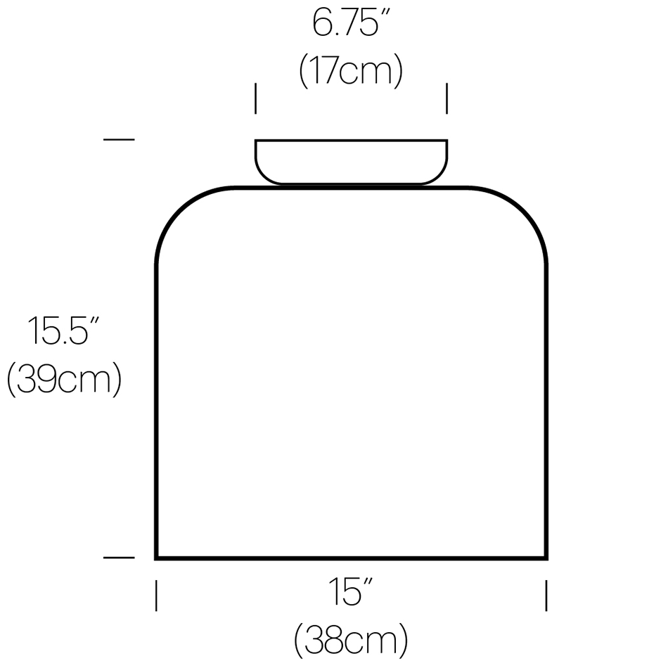 Totem Flush Shade A Ceiling Dimensions