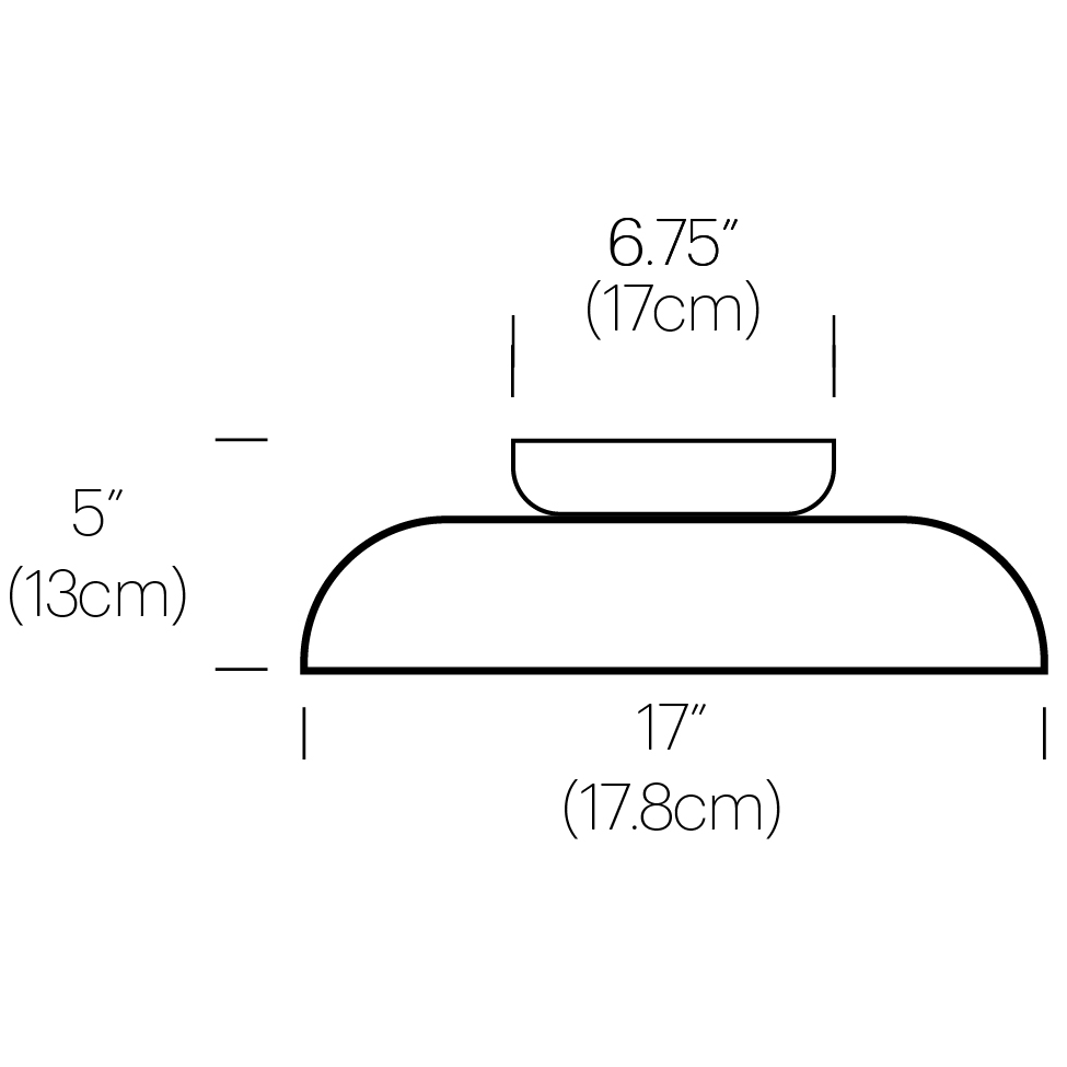 Totem Flush Shade D Ceiling Dimensions
