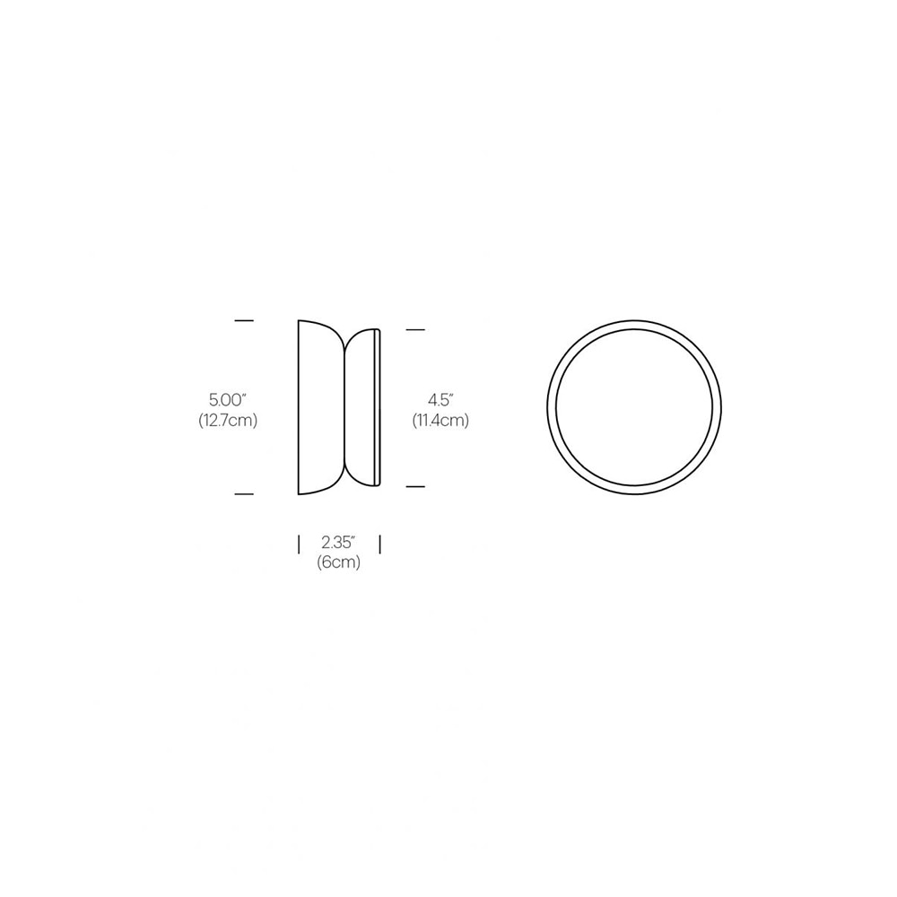 Totem Puck Ceiling/Wall Dimensions