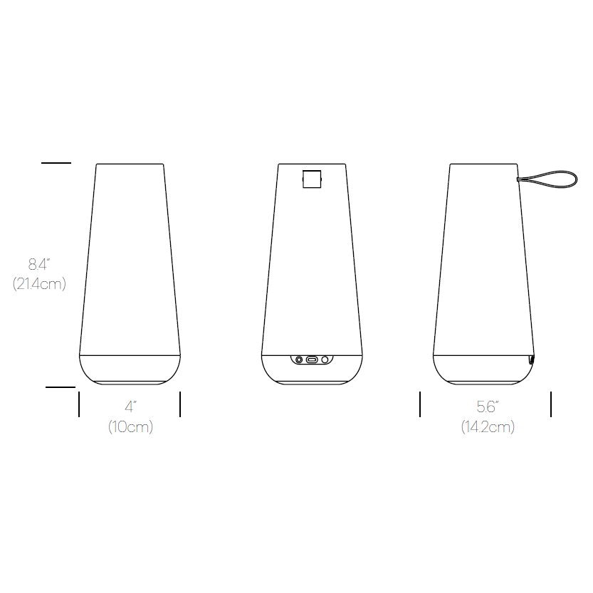 Uma Mini Portable Table Dimensions