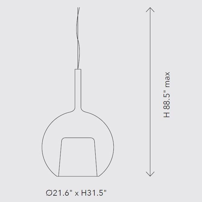 Glo Maxi Suspension Dimensions