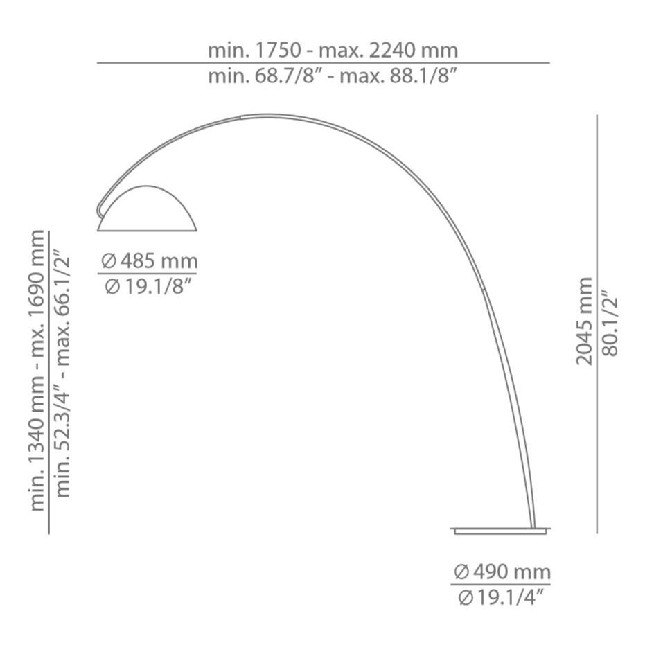 Pluma P-2959 Floor Dimensions