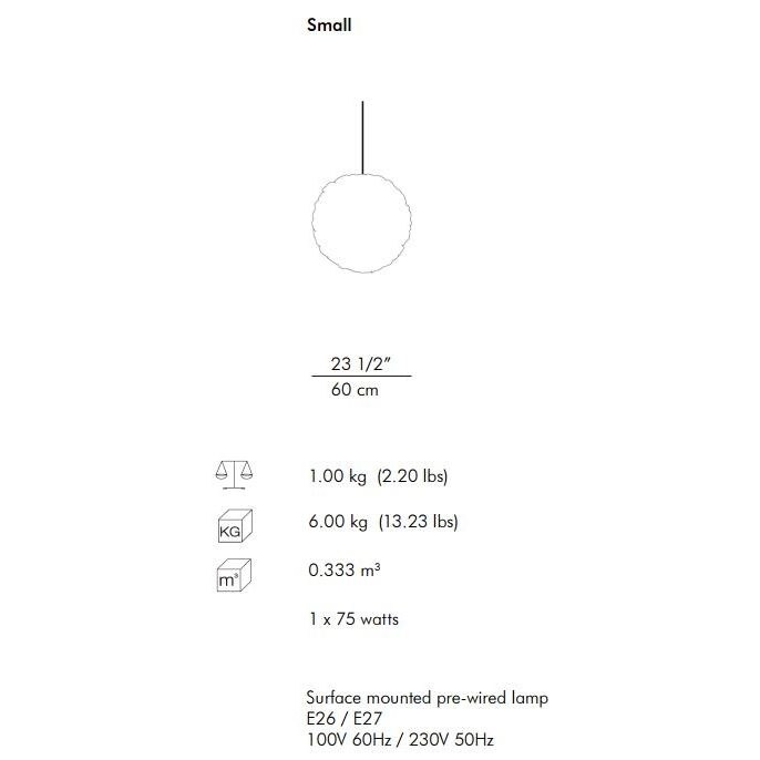 Poppy Suspension Dimensions