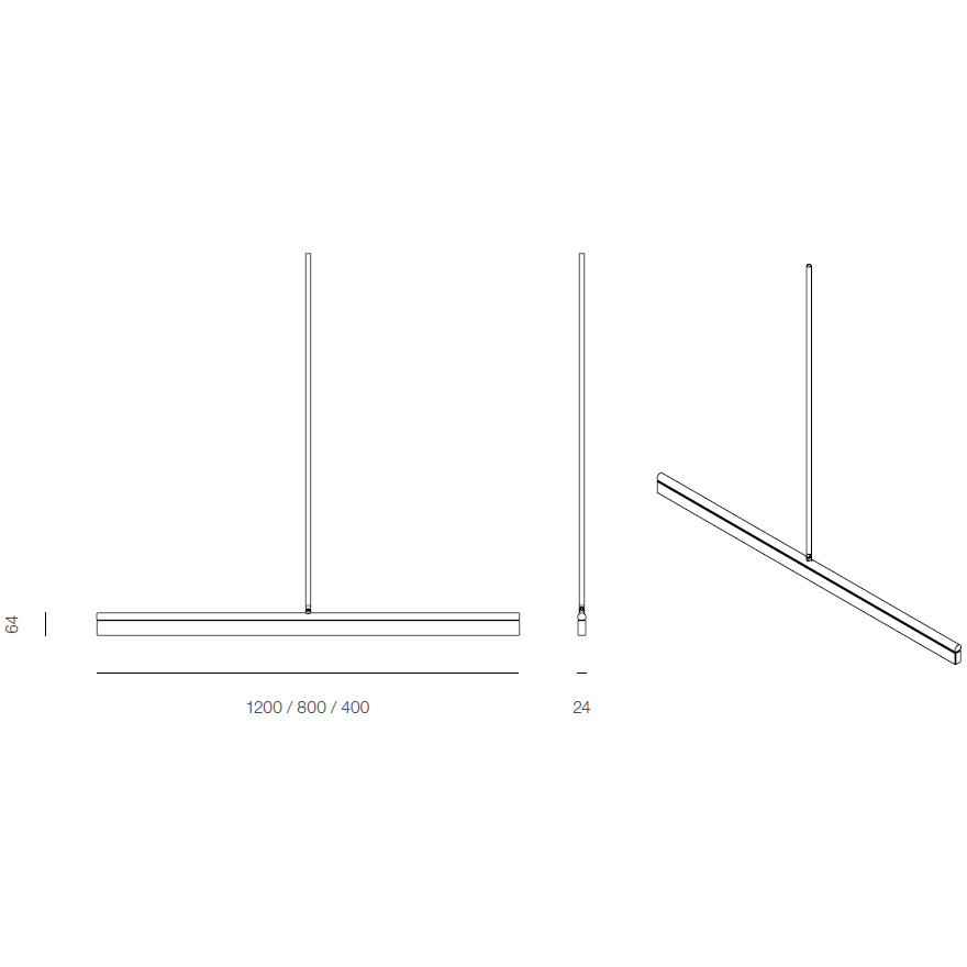 Napier Pendant Suspension Dimensions