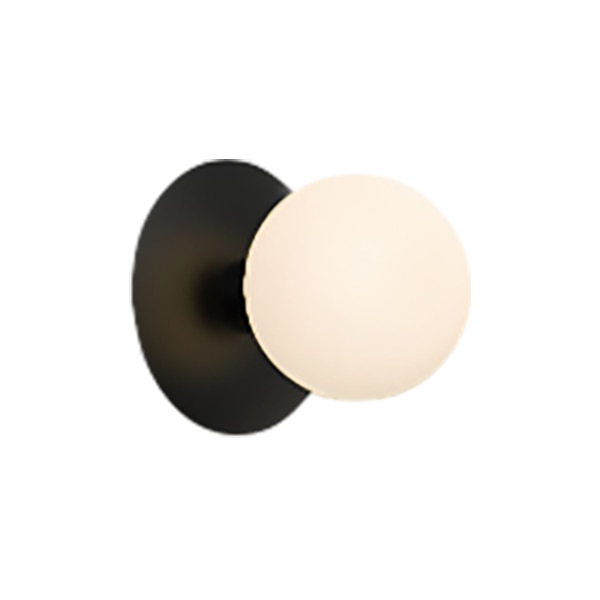 Typography Vela Globe Plate Wall Sconce