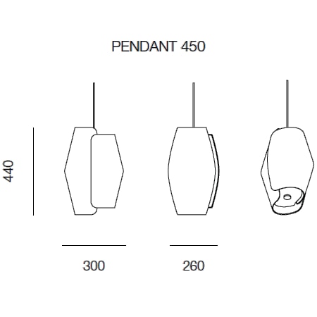 Volute Pendant Suspension Dimensions