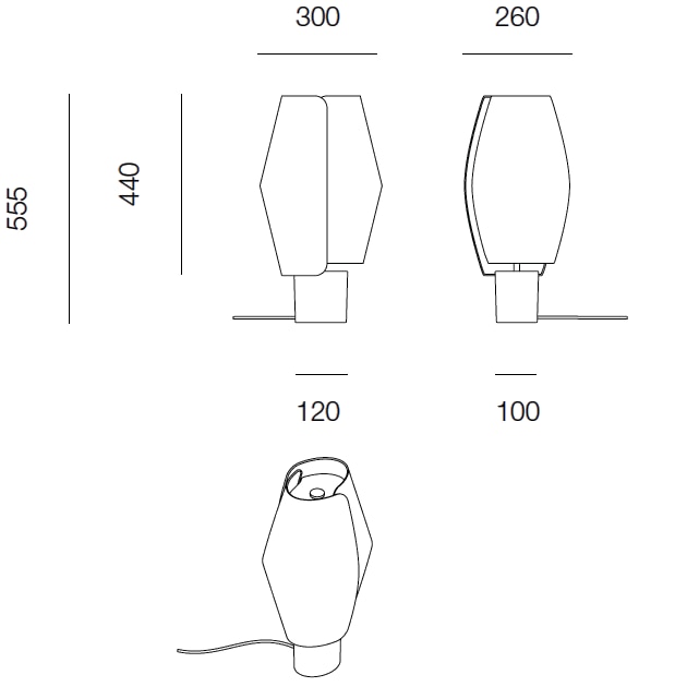 Volute Table Dimensions