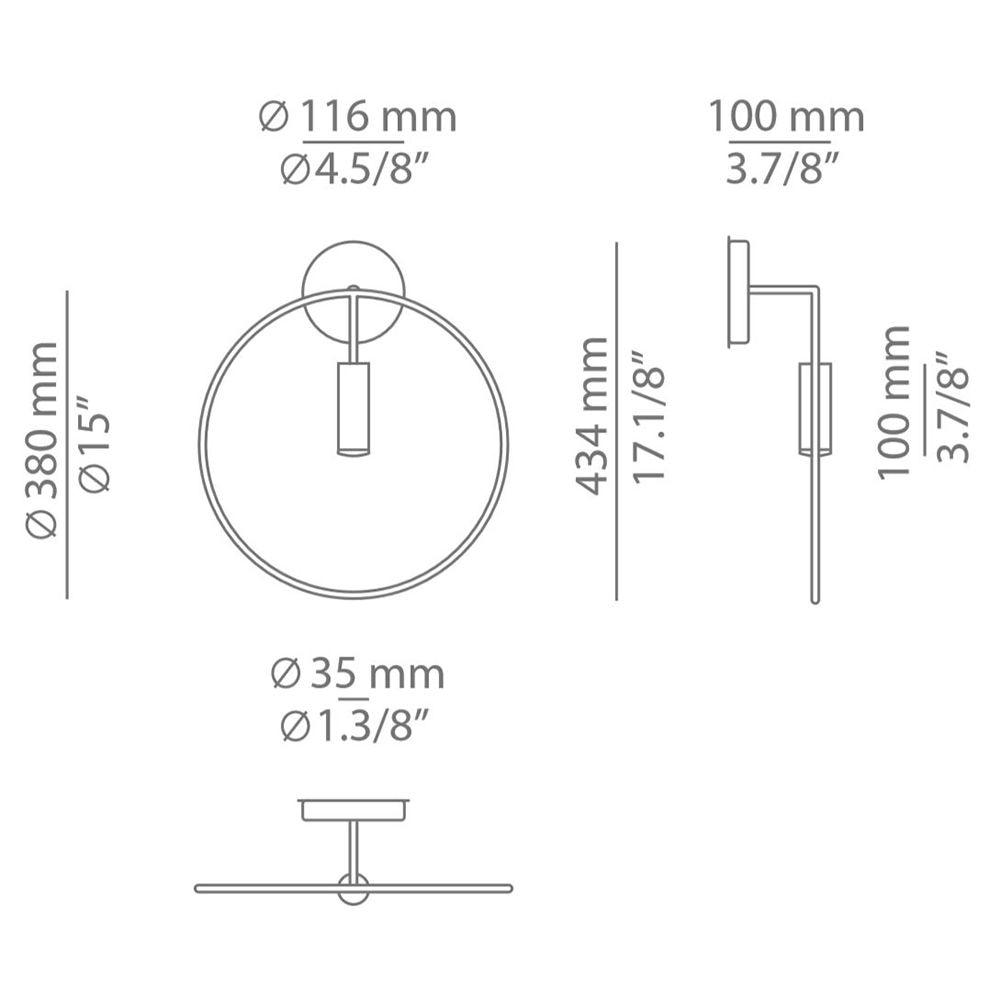 Revolta A-3630-W Wall Dimensions