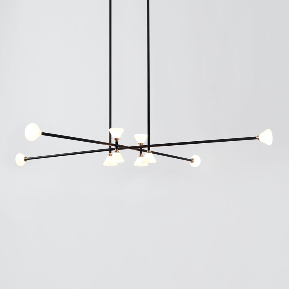 Roll & Hill Apollo 10 Light Horizontal Suspension Suspension Lighting