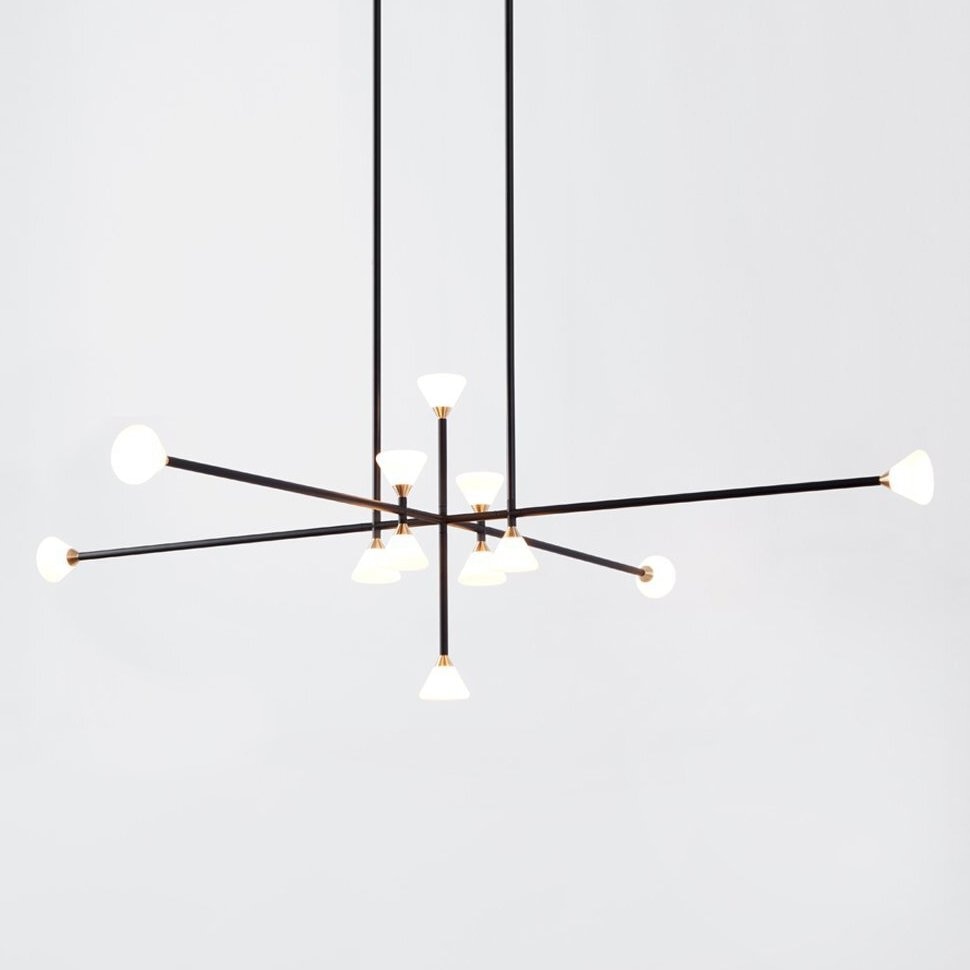 Roll & Hill Apollo 12 Light Suspension Suspension Lighting