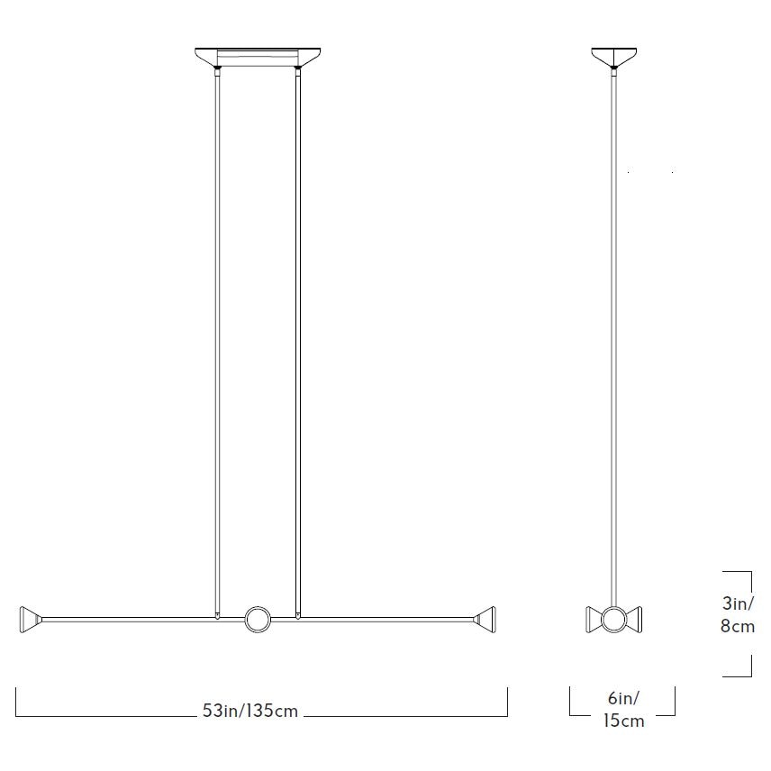 Apollo 4 Light Suspension Dimensions